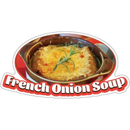 SIGNMISSION French Onion Soup Decal Concession Stand Food Truck Sticker, 12" x 4.5", D-DC-12 French Onion Soup19 D-DC-12 French Onion Soup19